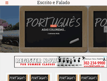 Tablet Screenshot of dicasdeportugues.com